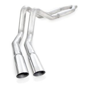Ford F-150 Performance Exhaust - Behind Passenger Rear Tire - Stainless Works - Catback, S-Tube, Polished Tips - `11-`14